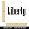 Liberty Fun Text Self-Inking Rubber Stamp for Stamping Crafting Planners